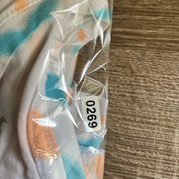 Nike White Tye Dye Colorful Athletic Tee Short Sleeve Shirt Size M - Picture 7 of 8